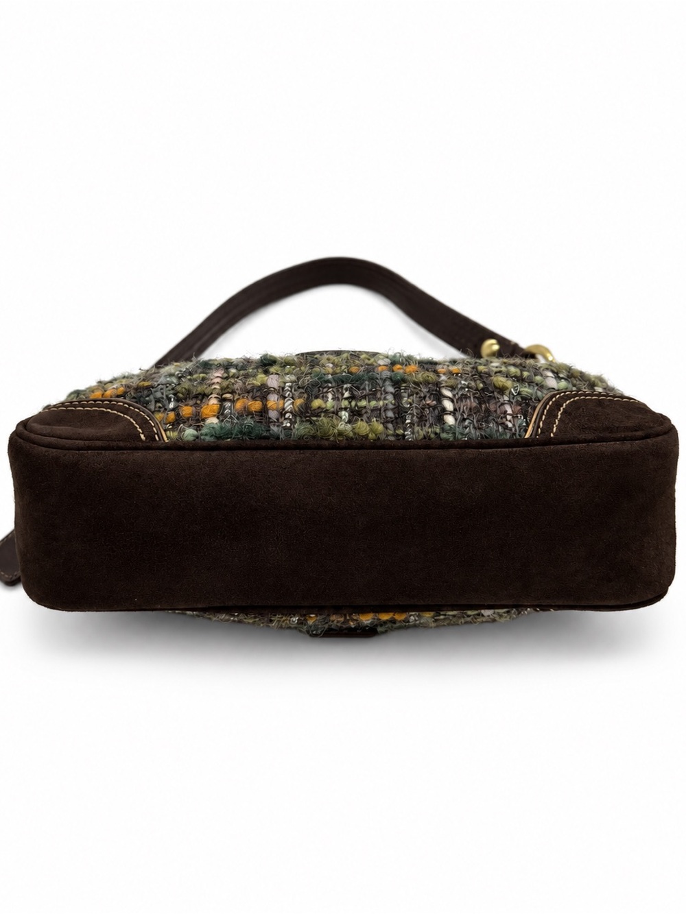 Coach Legacy Bouclé Tweed Leather Shoulder Bag - Picture 5 of 9